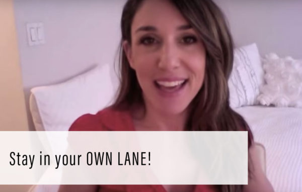 Stay in your OWN LANE!